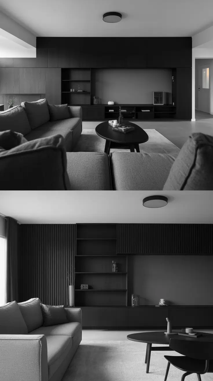 Scandinavian Living Room Ideas 2026 Black And Gray Meets Scandinavian Minimalist Living Room Style