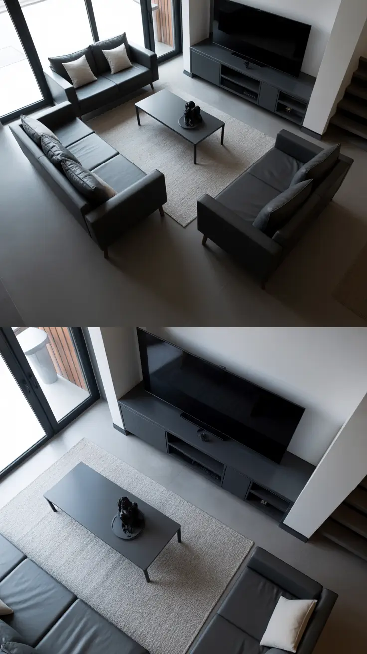 Scandinavian Living Room Ideas 2026 Black And Gray Meets Scandinavian Minimalist Living Room Style