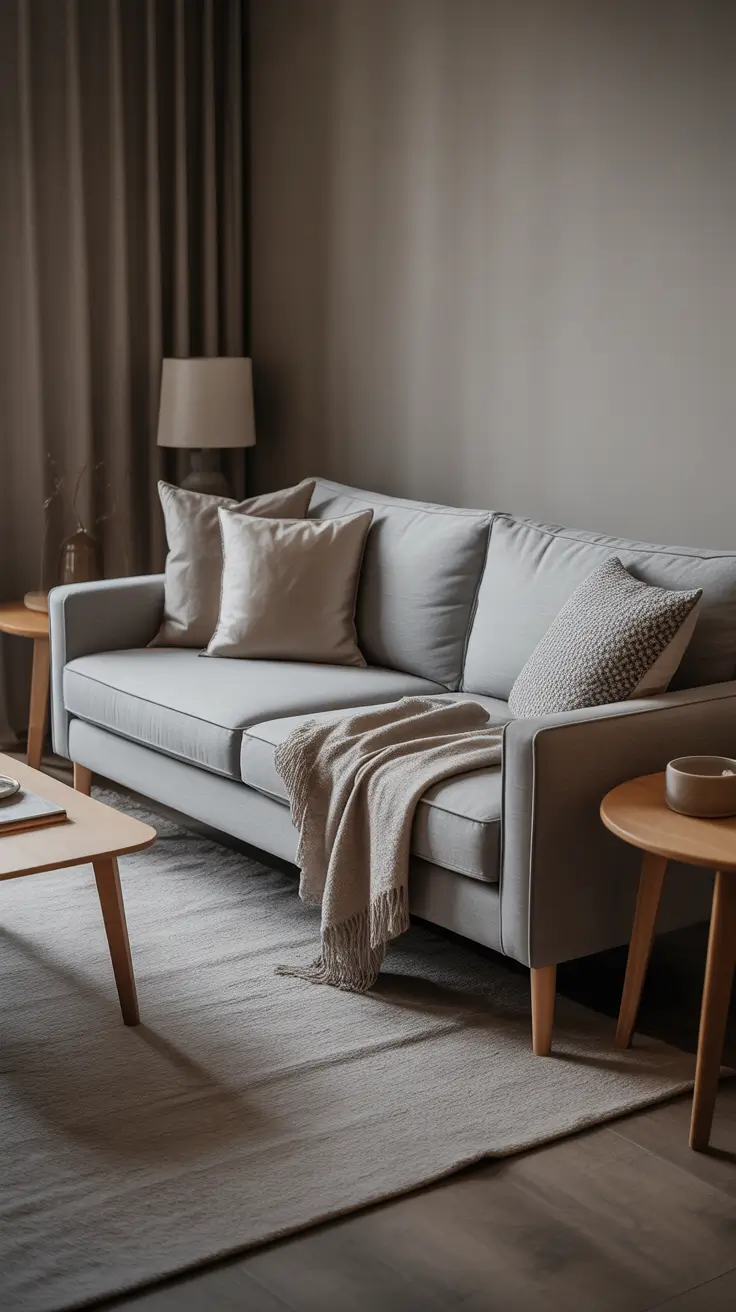 Scandinavian Living Room Ideas 2026 Modern Monochrome Design With Black Built Ins