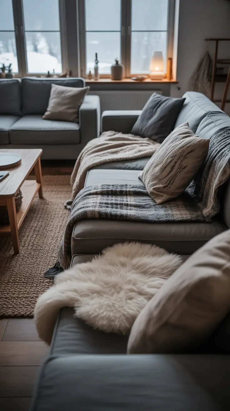 Scandinavian Living Room Ideas 2026 Cozy Winter Textures In Scandinavian Living Rooms