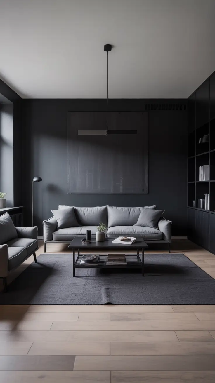 Scandinavian Living Room Ideas 2026 Black And Gray Scandinavian Living Room Ideas For Bold Minimalist Homes