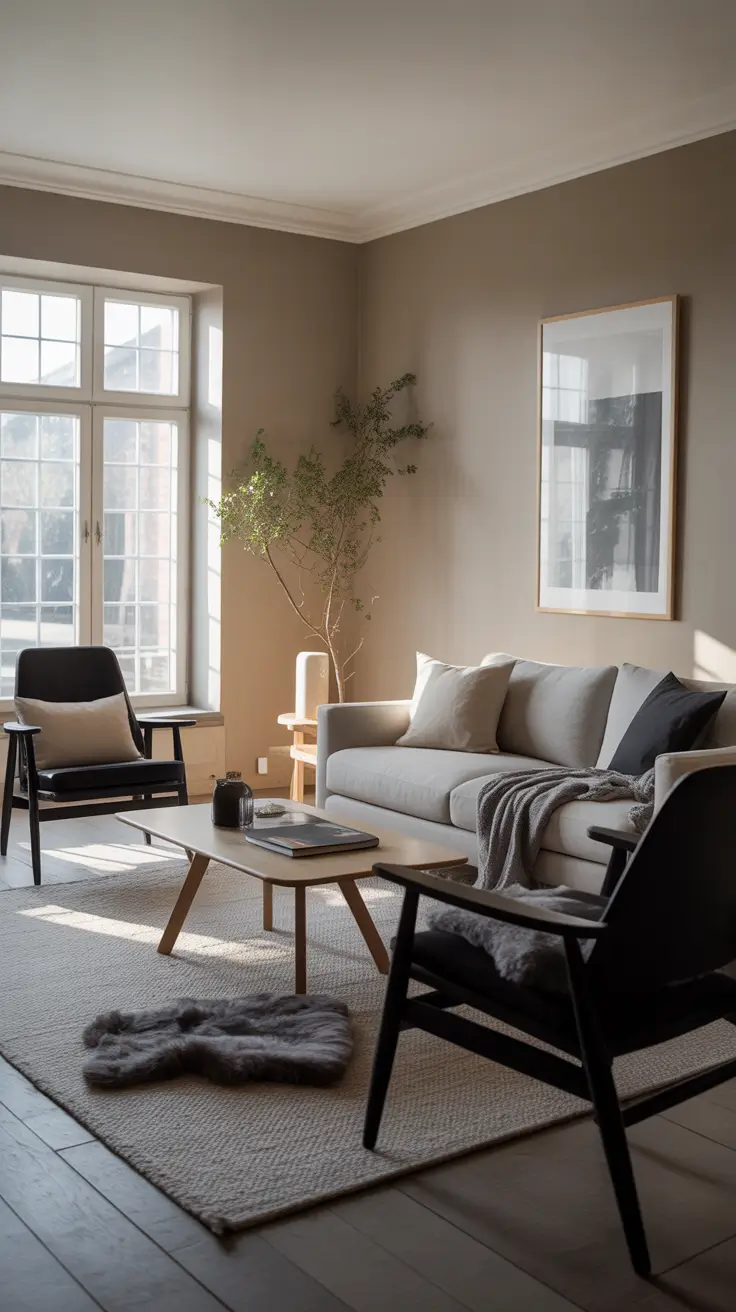 Scandinavian Living Room Ideas 2026 Scandinavian Black And Neutral Living Room Ideas For A Cozy Modern Look