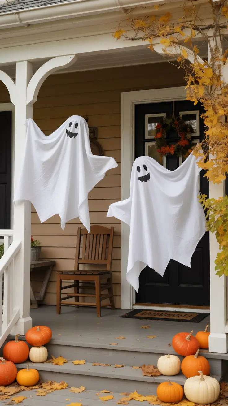 Diy Scary Halloween Decorations Outdoor Front Porch On A Budget