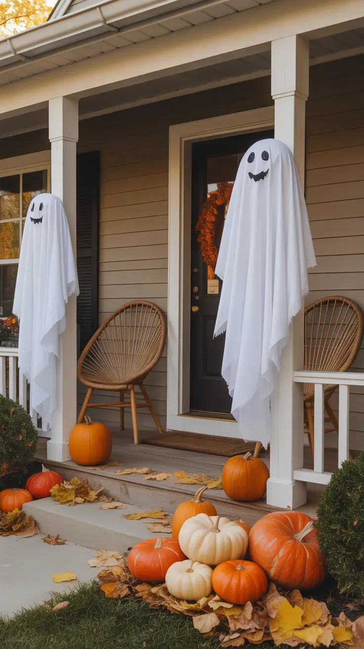 Diy Scary Halloween Decorations Outdoor Front Porch On A Budget