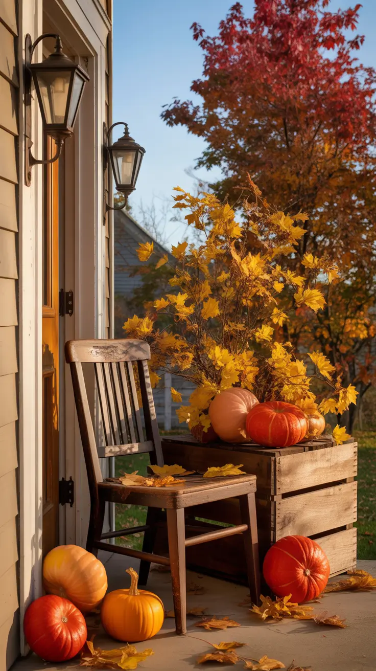Vintage Inspired Scary Halloween Porch Decorations