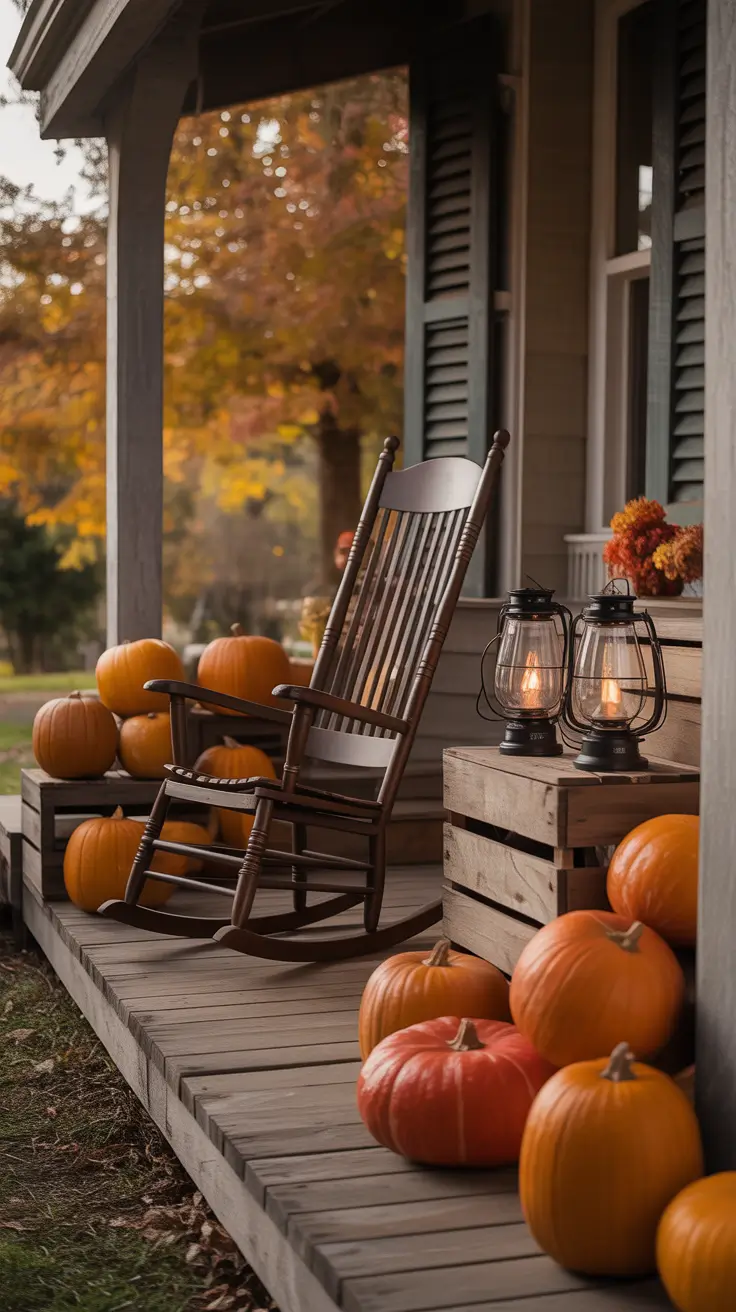 Vintage Inspired Scary Halloween Porch Decorations