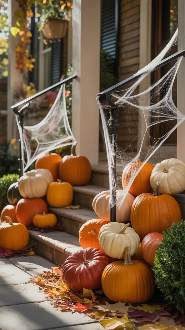 Front Steps Styling With Halloween Outdoor Decorations Porch Scary Style