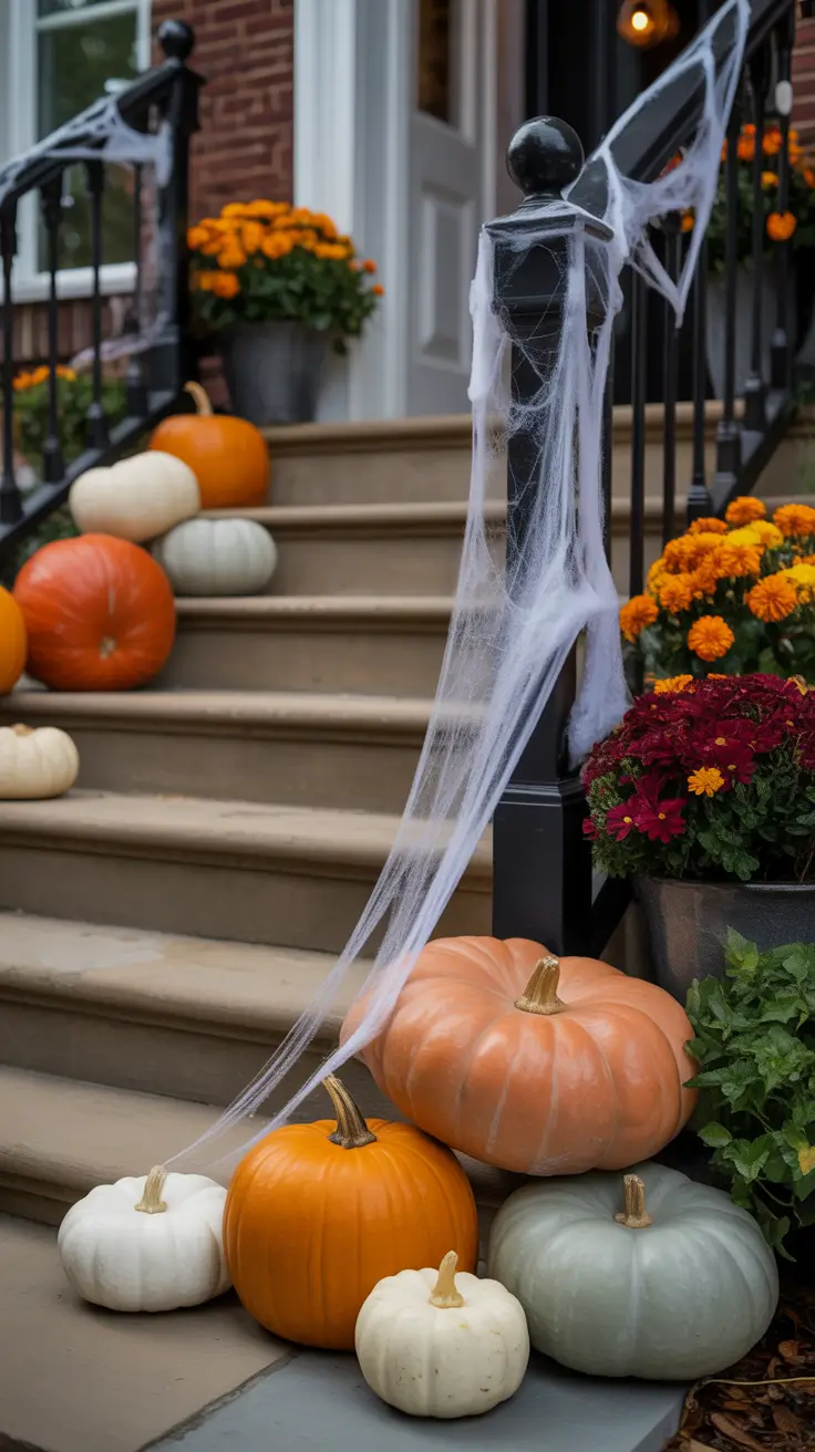 Front Steps Styling With Halloween Outdoor Decorations Porch Scary Style