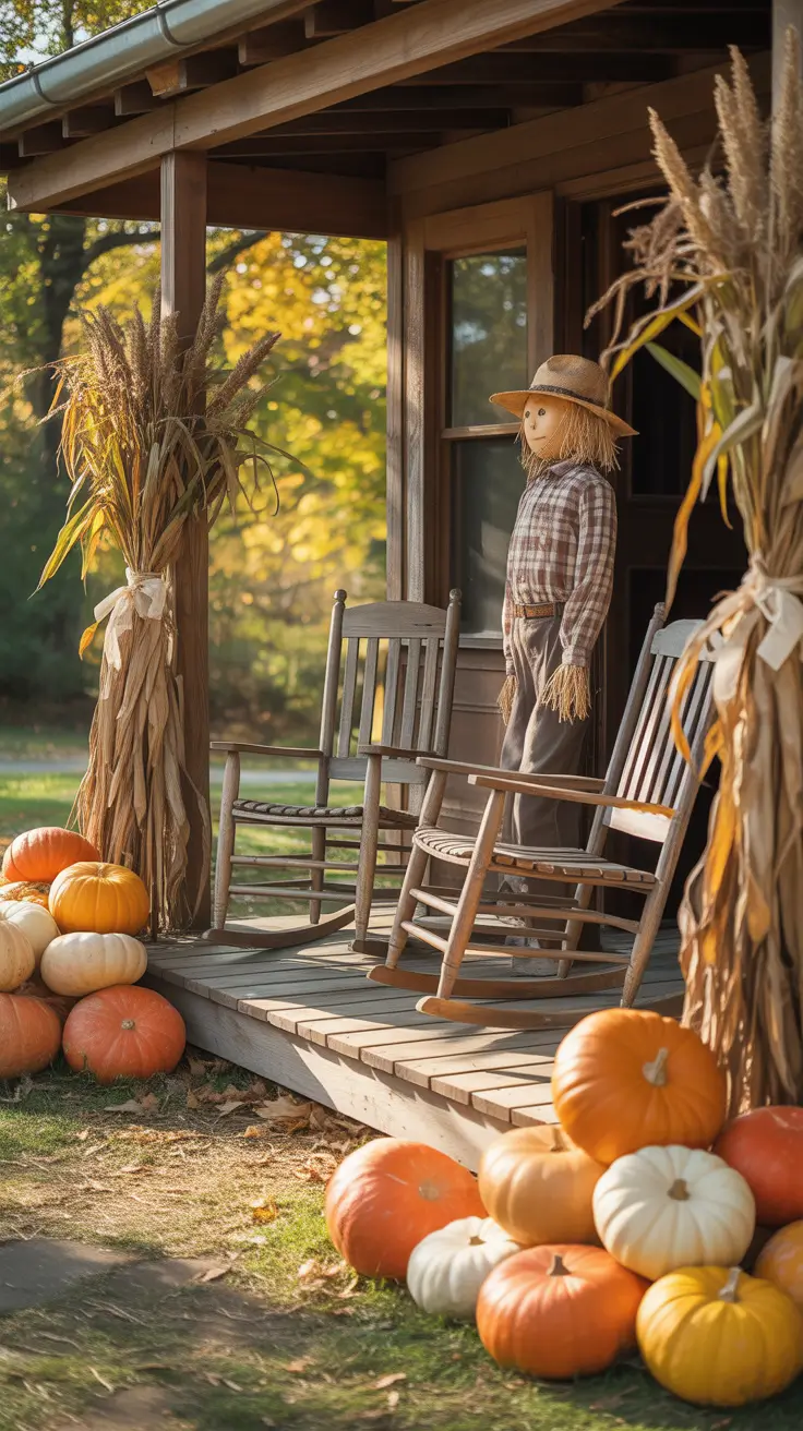 Skeleton Pair Scary Halloween Porch Decorations With Symmetry