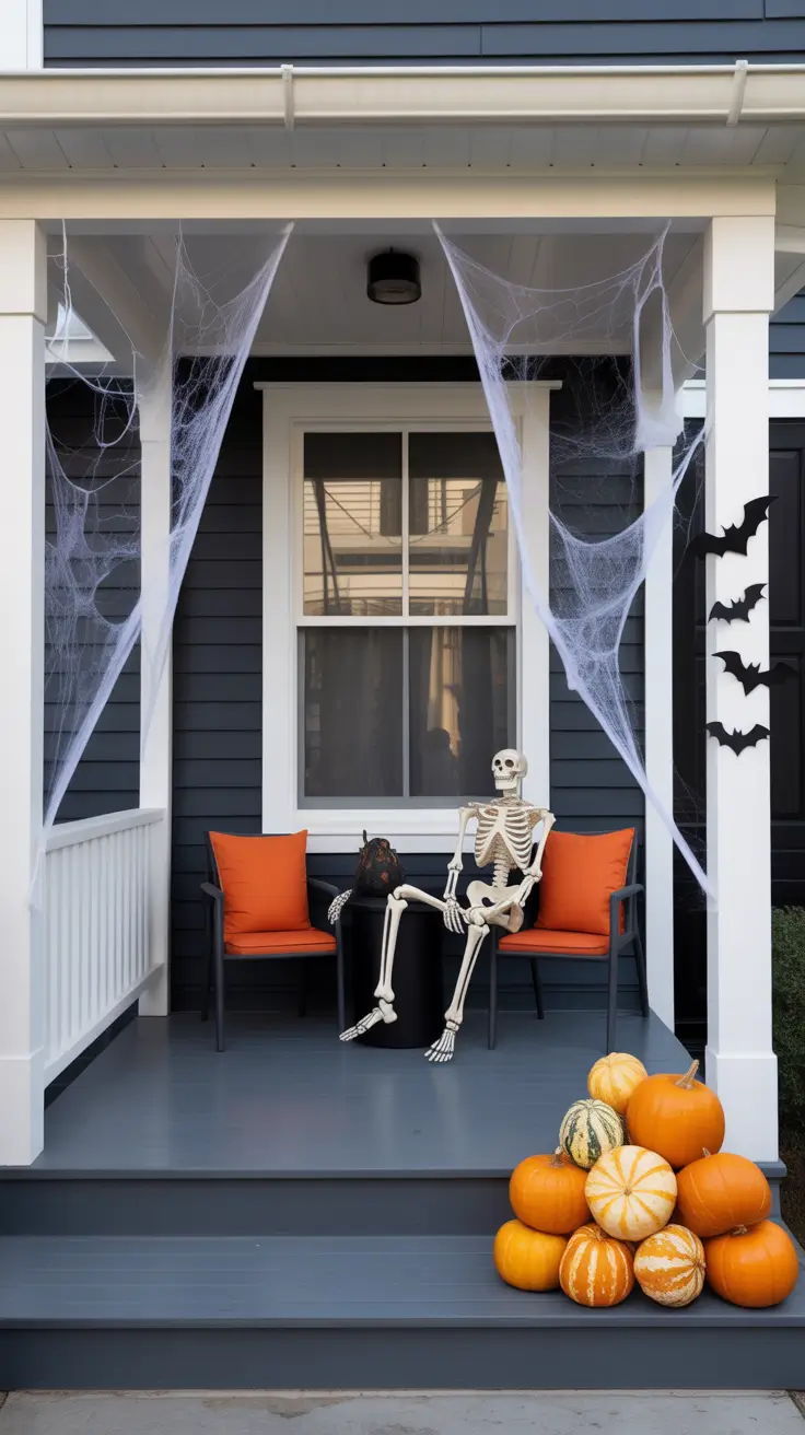 Scary Front Porch Halloween Ideas Decoration For Small Spaces