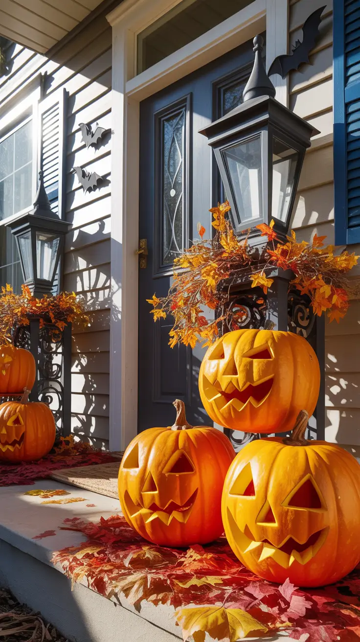 Lighting Ideas For Halloween Outdoor Decorations Porch Scary Effects