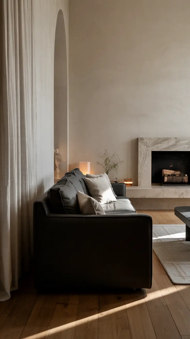 Sofa Minimalist Modern Ideas 2026 Black Sofa Living Room Decor Ideas Modern Minimalist