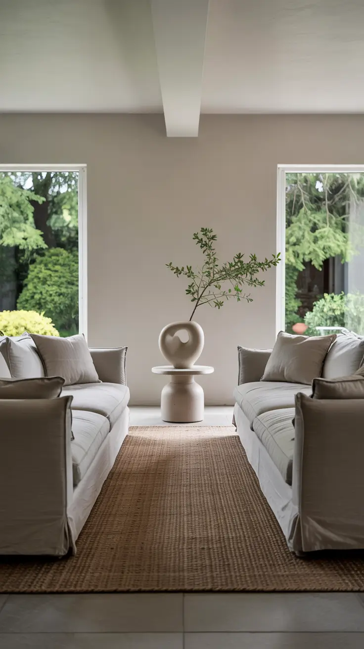 Sofa Minimalist Modern Ideas 2026 Modern Minimalist Two Sofa Living Room Ideas