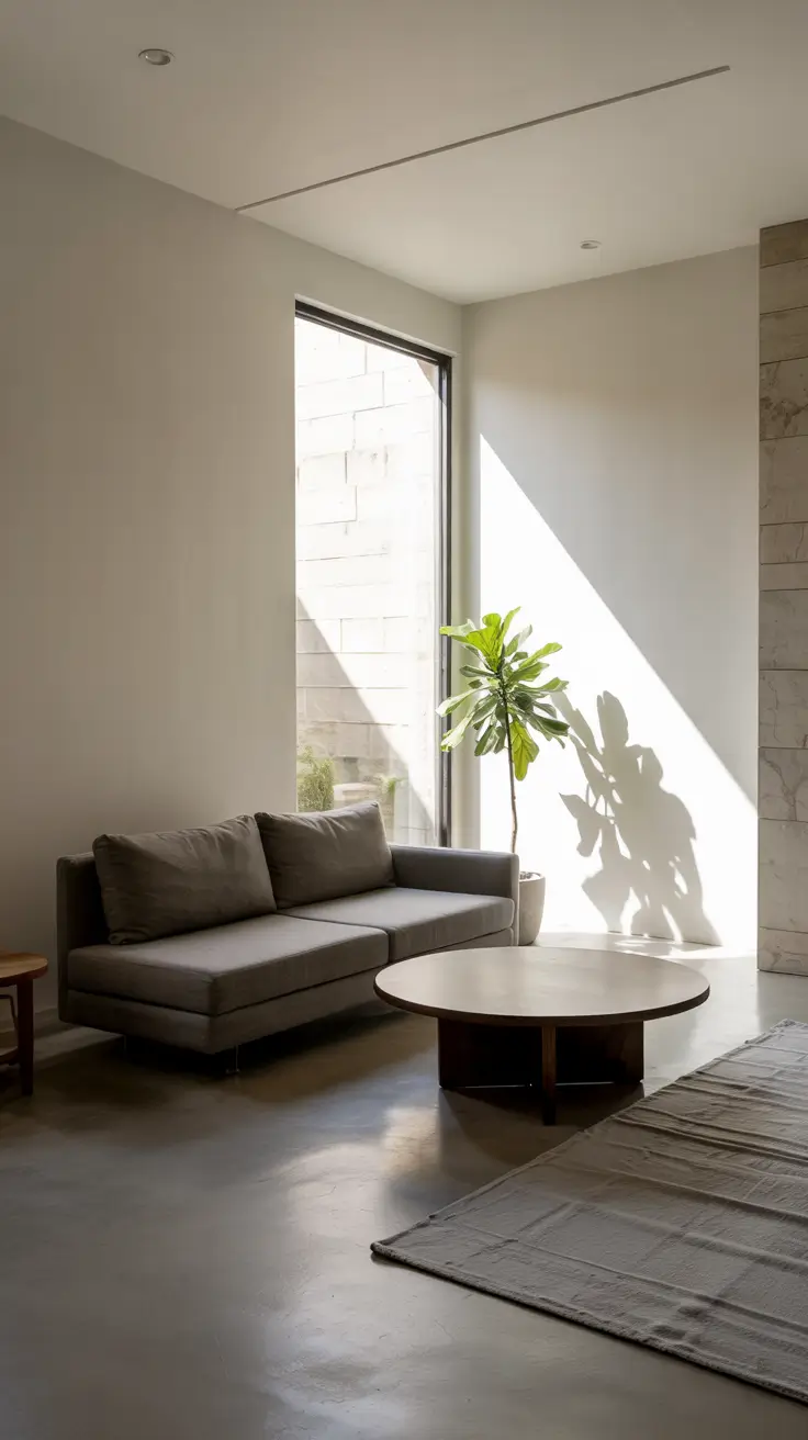 Sofa Minimalist Modern Ideas 2026 Open Concept Living Room With Low Profile Sofa