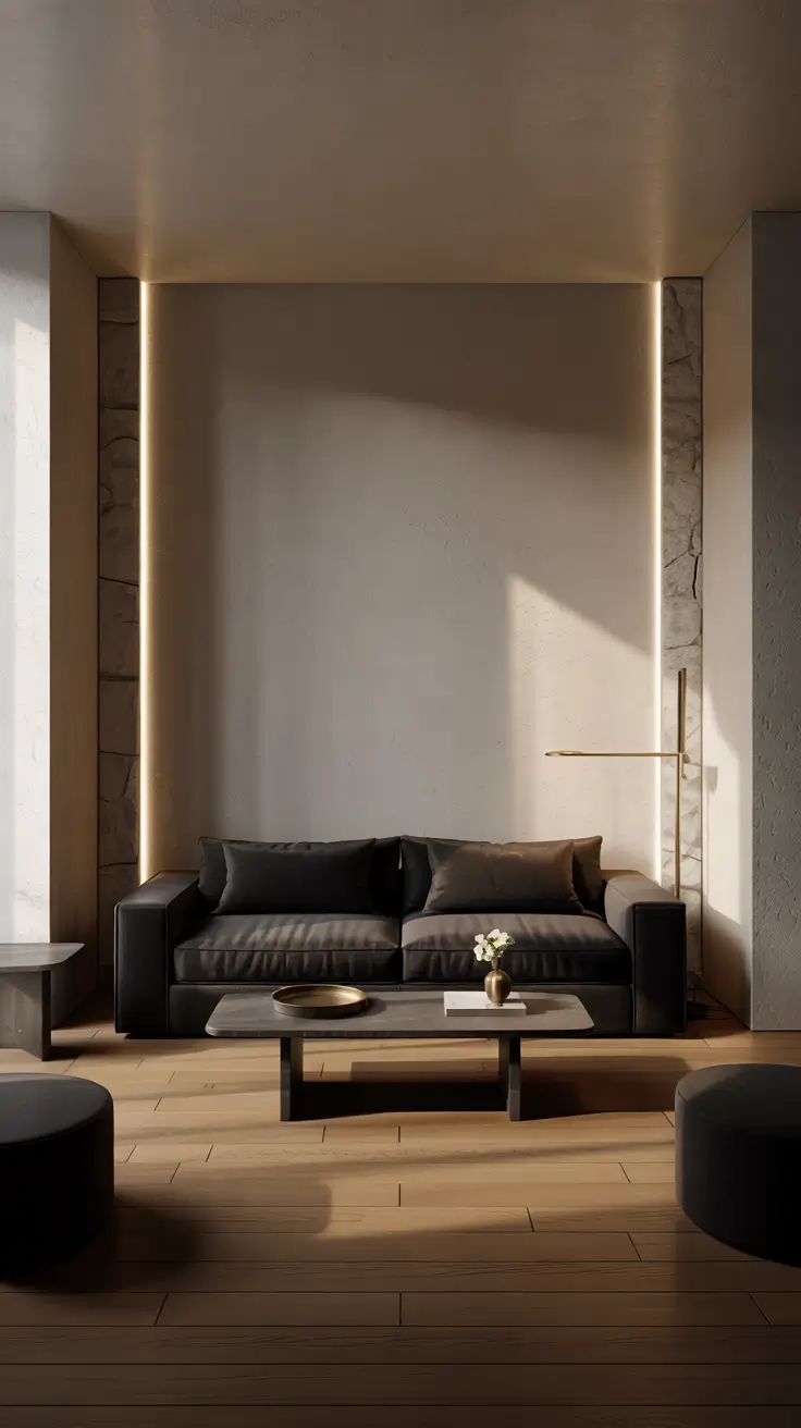 Sofa Minimalist Modern Ideas 2026 Black Sofa Living Room Decor Ideas Modern Minimalist