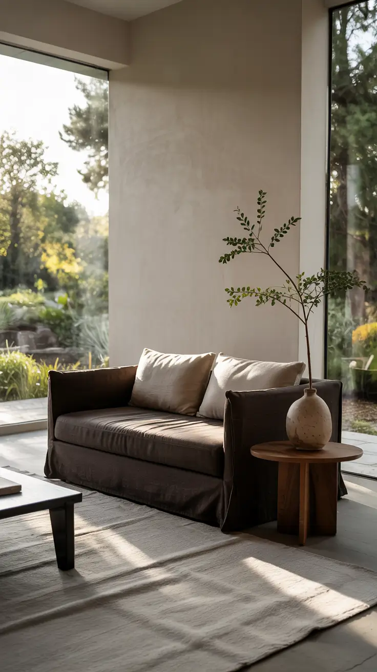 Sofa Minimalist Modern Ideas 2026 Dark Brown Sofa Living Room Ideas Modern Minimalist