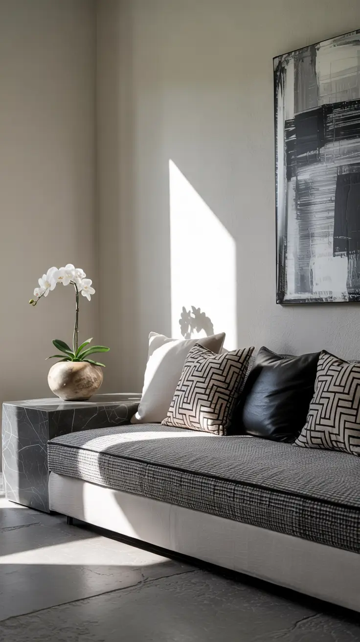 Sofa Minimalist Modern Ideas 2026 Modern Sofa With Sculptural Decor