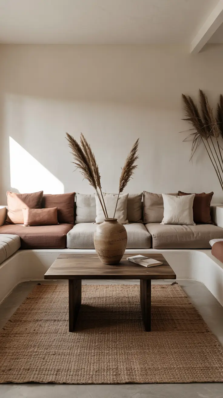 Sofa Minimalist Modern Ideas 2026 Earthy Neutral Living Room