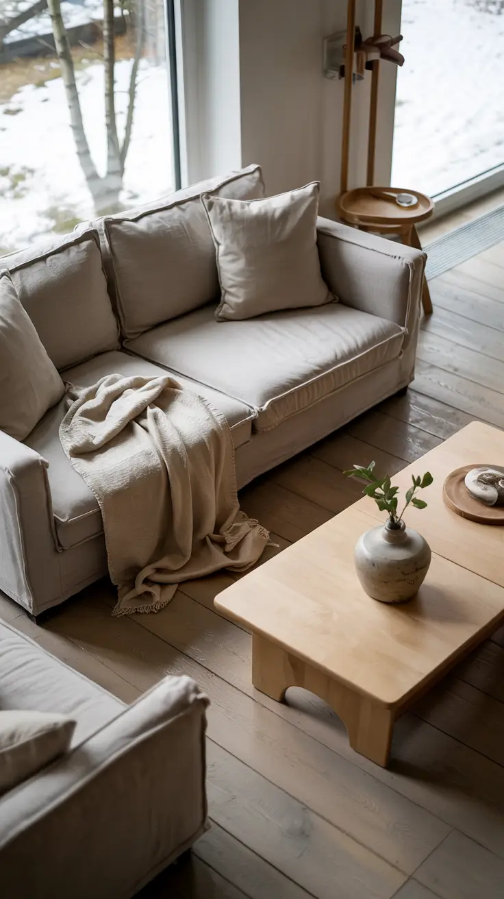 Sofa Minimalist Modern Ideas 2026 Linen Sofa In Bright Living Room