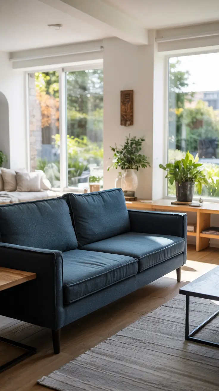 Sofa Minimalist Modern Ideas 2026 Dark Blue Sofa Living Room Ideas Modern Minimalist