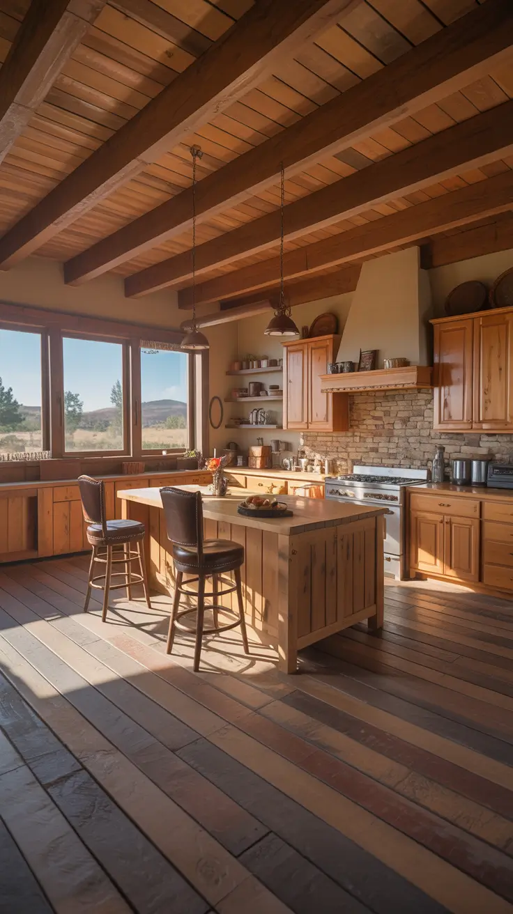 Style Kitchen Ideas 2026 Rustic Ranch Kitchen Ideas With Natural Wood Warmth