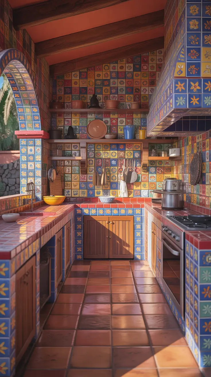 Style Kitchen Ideas 2026 Mexican Tile Kitchen Ideas With Bold Artisan Color
