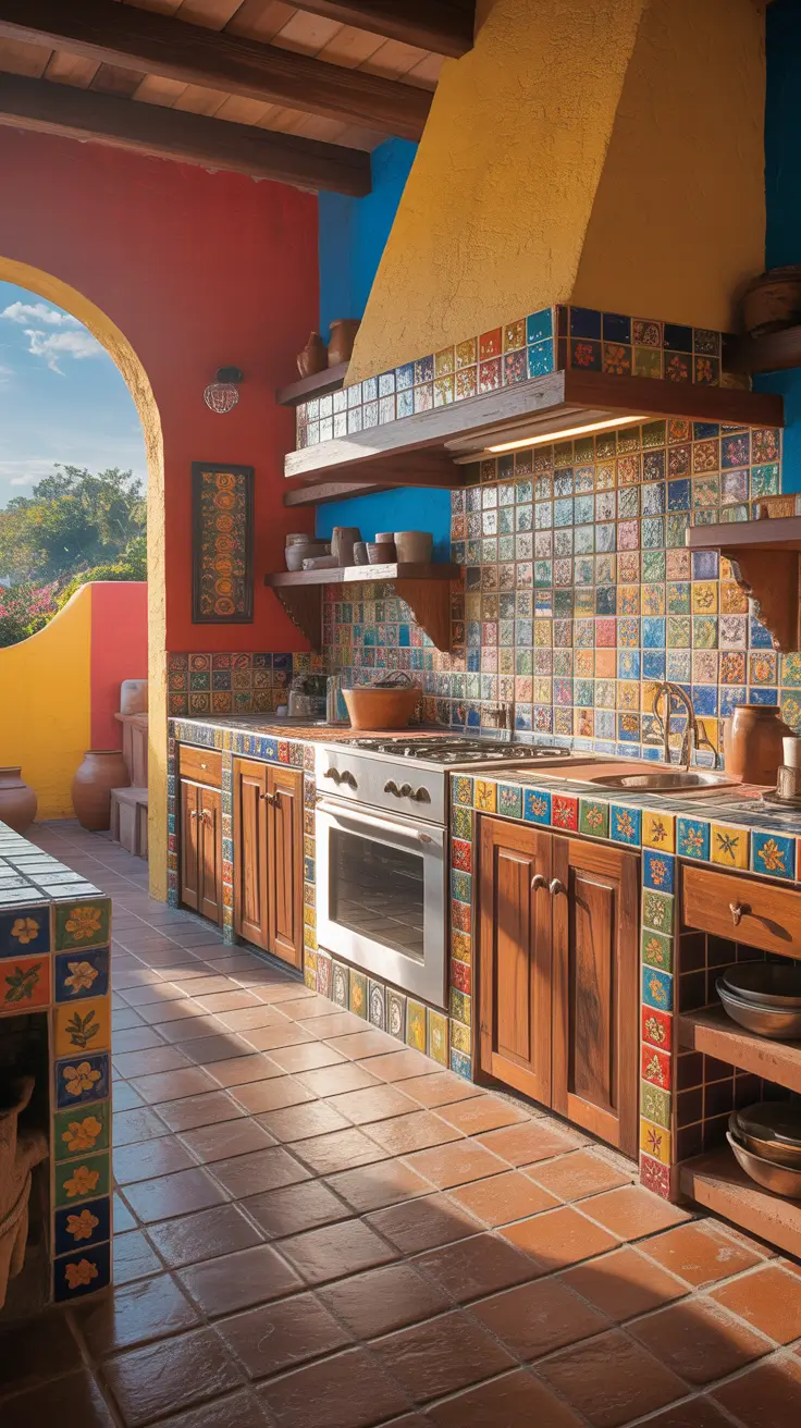 Style Kitchen Ideas 2026 Mexican Tile Kitchen Ideas With Bold Artisan Color