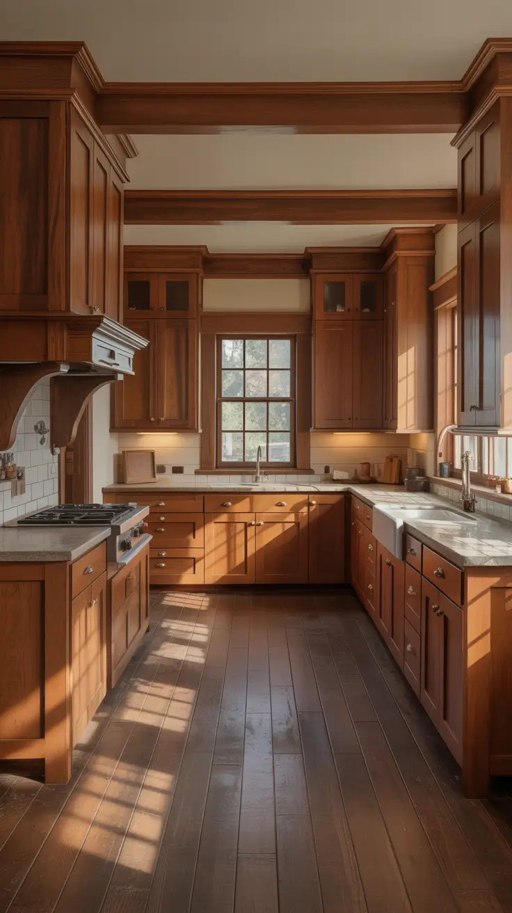 Style Kitchen Ideas 2026 Warm Natural Wood Kitchen Ideas With Timeless Cabinetry