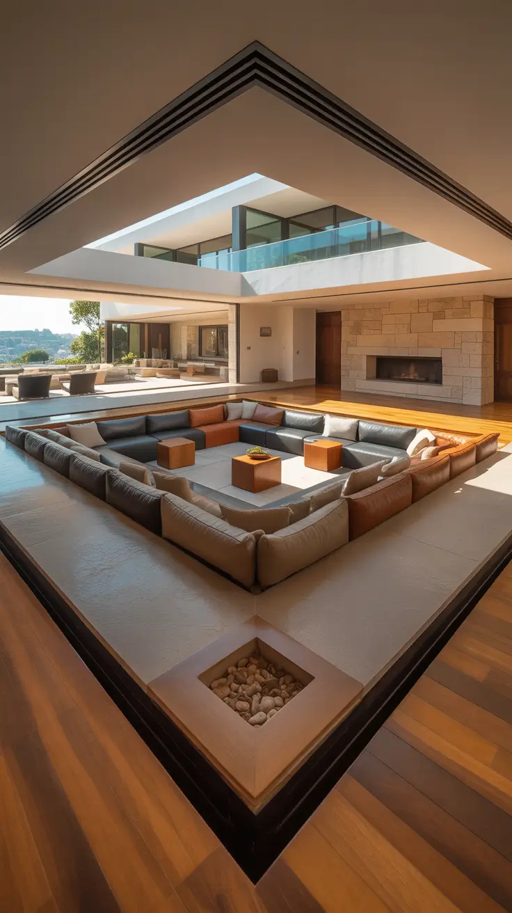 Sunken Living Room Ideas 2026 Large Scale Sunken Living Room Ideas For Entertaining