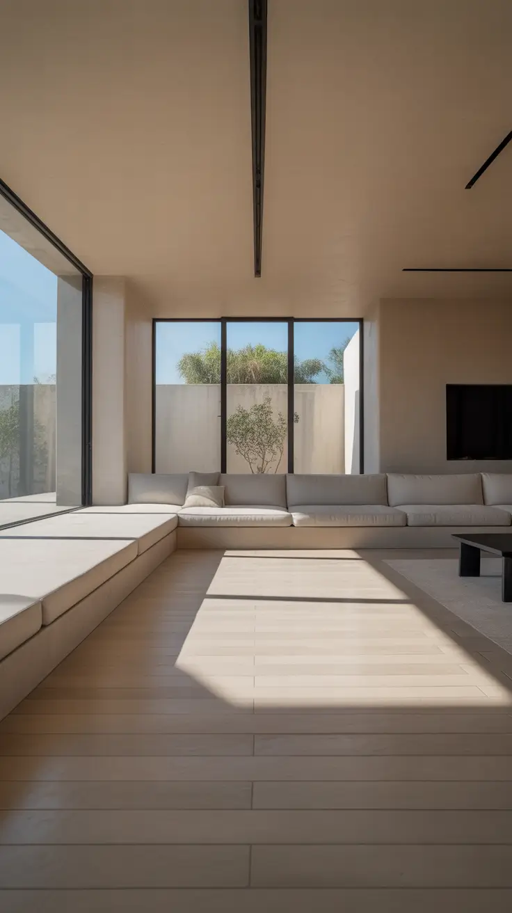 Sunken Living Room Ideas 2026 Ultra Minimal Sunken Living Room Ideas With Soft Neutrals