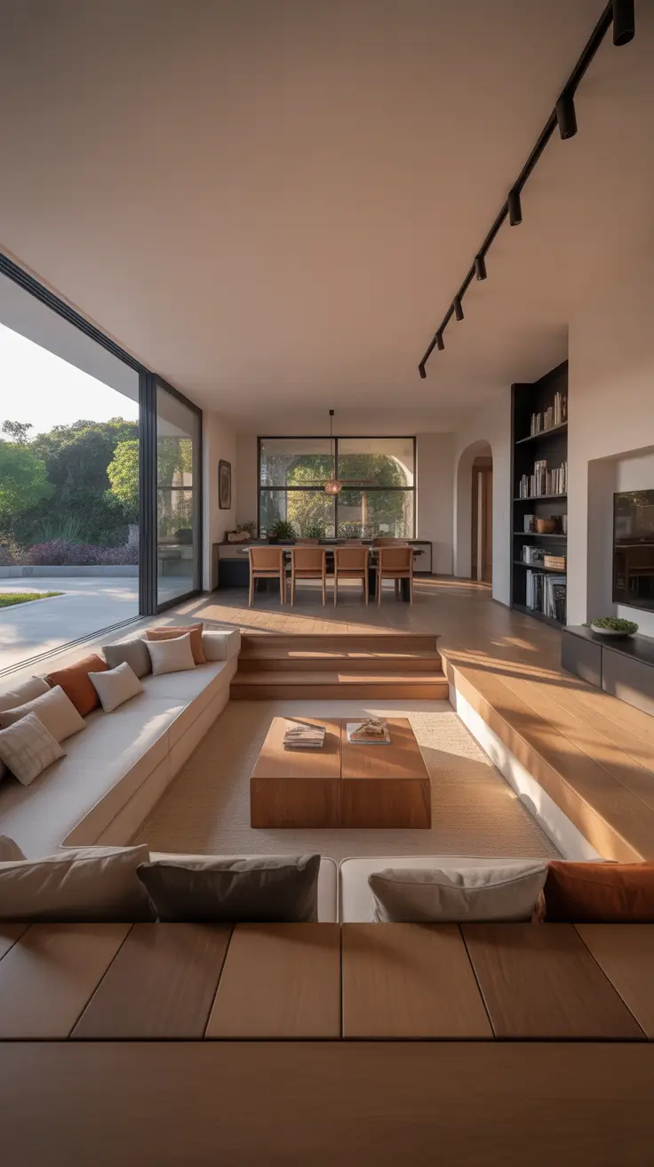 Sunken Living Room Ideas 2026 Open Plan Sunken Living Room Ideas With Seamless Flow