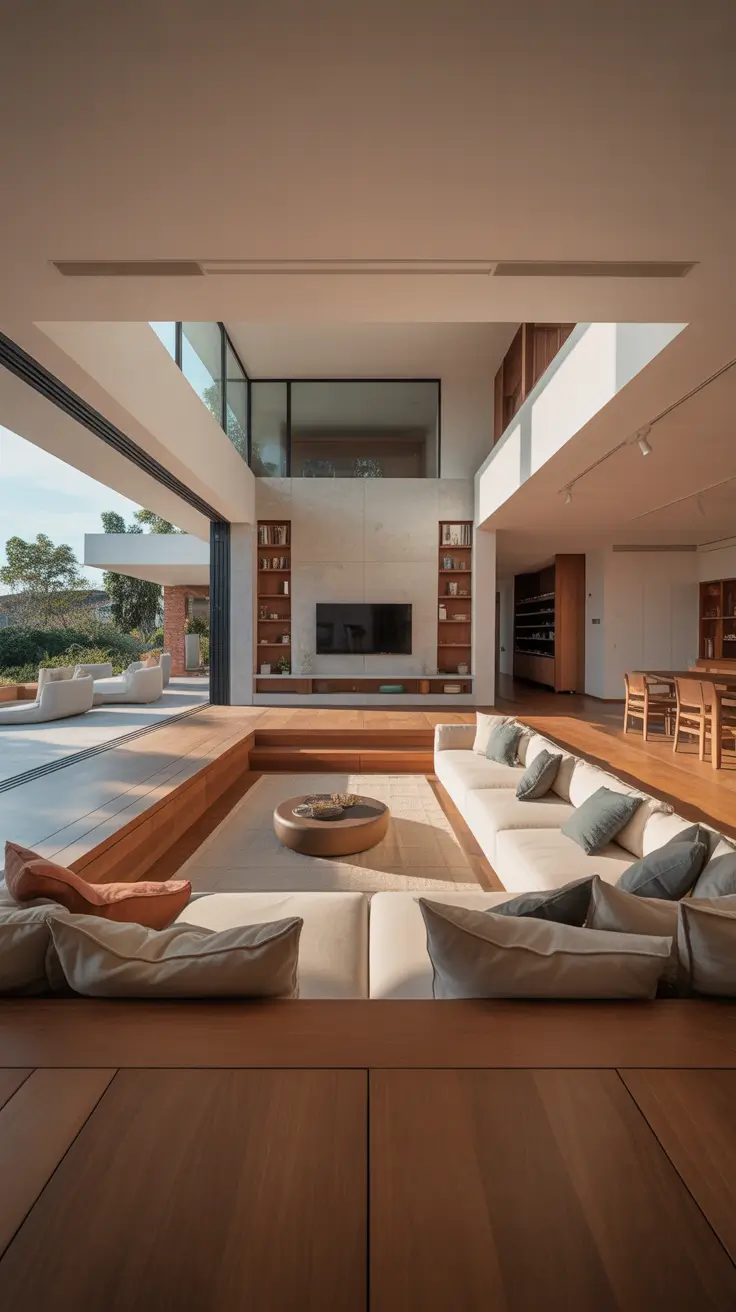 Sunken Living Room Ideas 2026 Open Plan Sunken Living Room Ideas With Seamless Flow