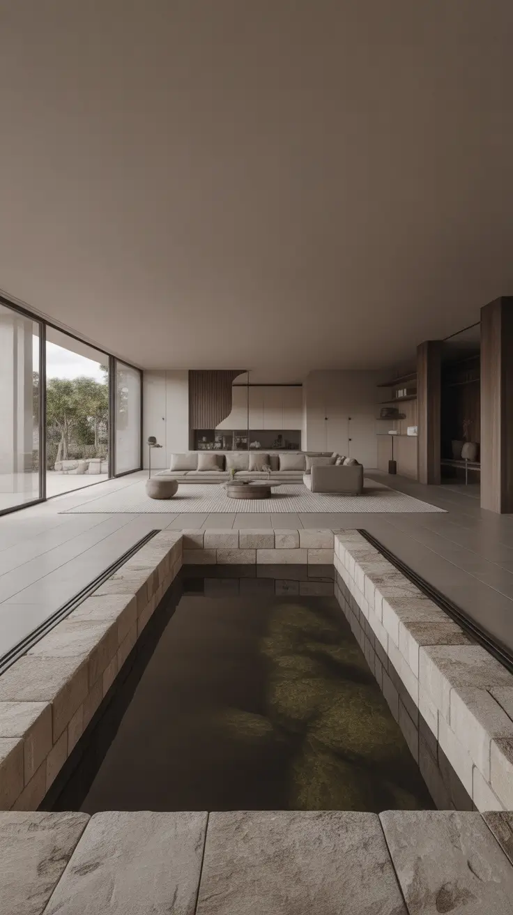 Sunken Living Room Ideas 2026 Sunken Living Room Railing Ideas Half Walls For Subtle Division