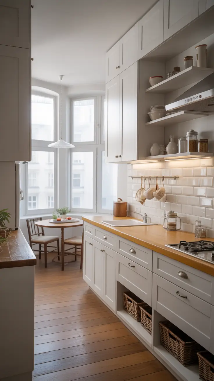 Vintage Kitchen Ideas 2026 Vintage Kitchen Ideas Apartment Spaces With Simple White Cabinets