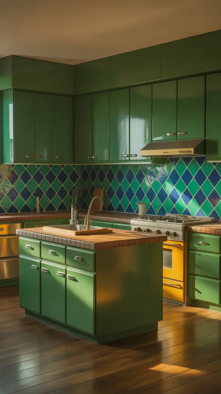 Vintage Kitchen Ideas 2026 Vintage Kitchen Ideas 70s Green And Blue Color Stories