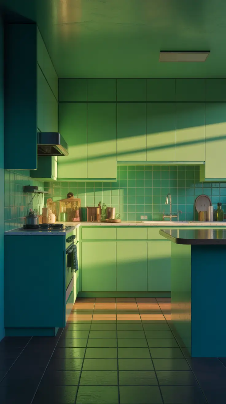 Vintage Kitchen Ideas 2026 Vintage Kitchen Ideas 70s Green And Blue Color Stories