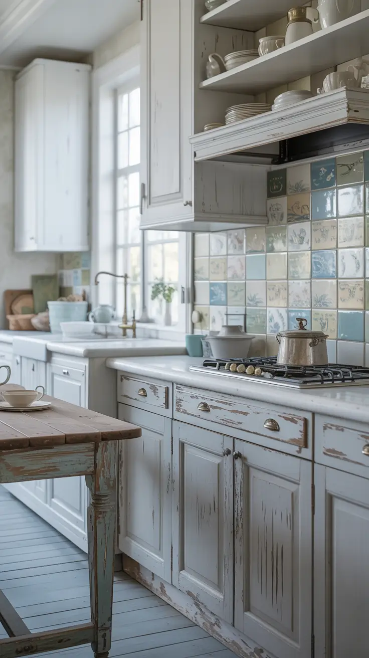 Vintage Kitchen Ideas 2026 Cozy Cottage Texture Layers