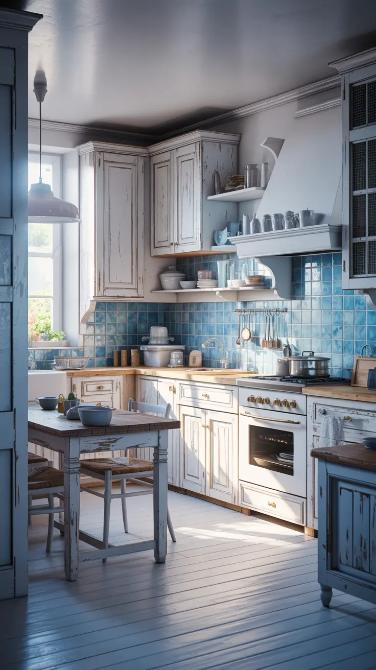 Vintage Kitchen Ideas 2026 Cozy Cottage Texture Layers