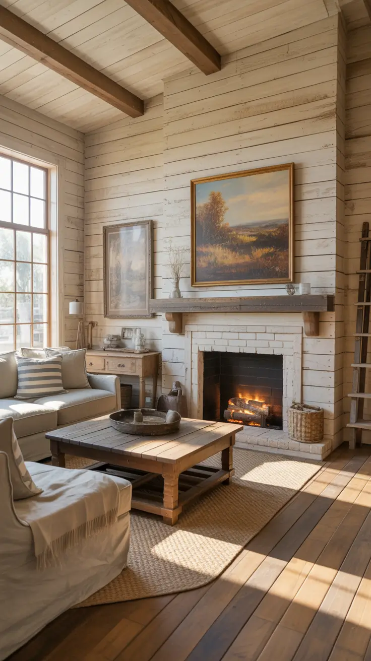 Wall Art for Living Room Ideas 2026 Farmhouse Living Room Wall Art Ideas With Rustic Painting