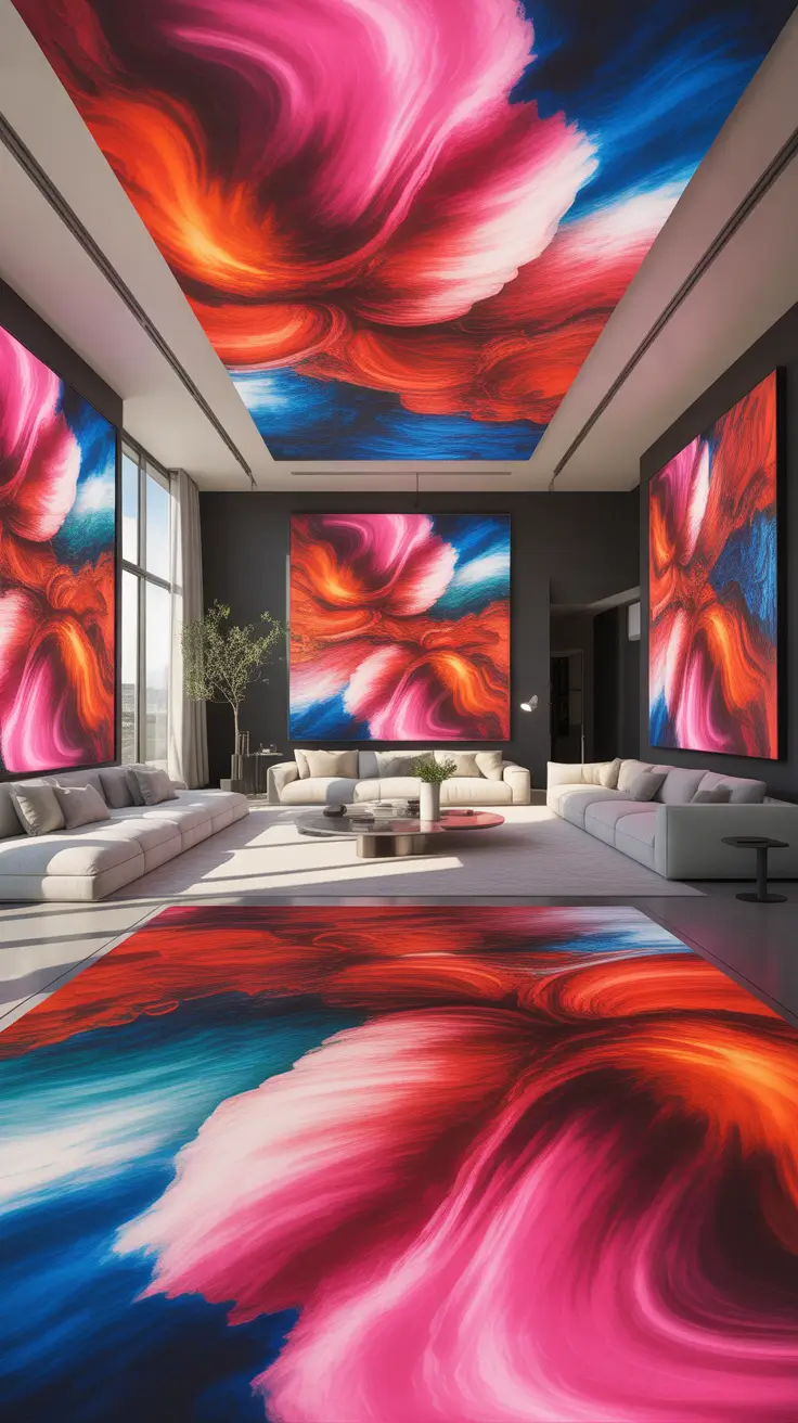 Wall Art for Living Room Ideas 2026 Large Abstract Painting Designs Creative For Statement Walls