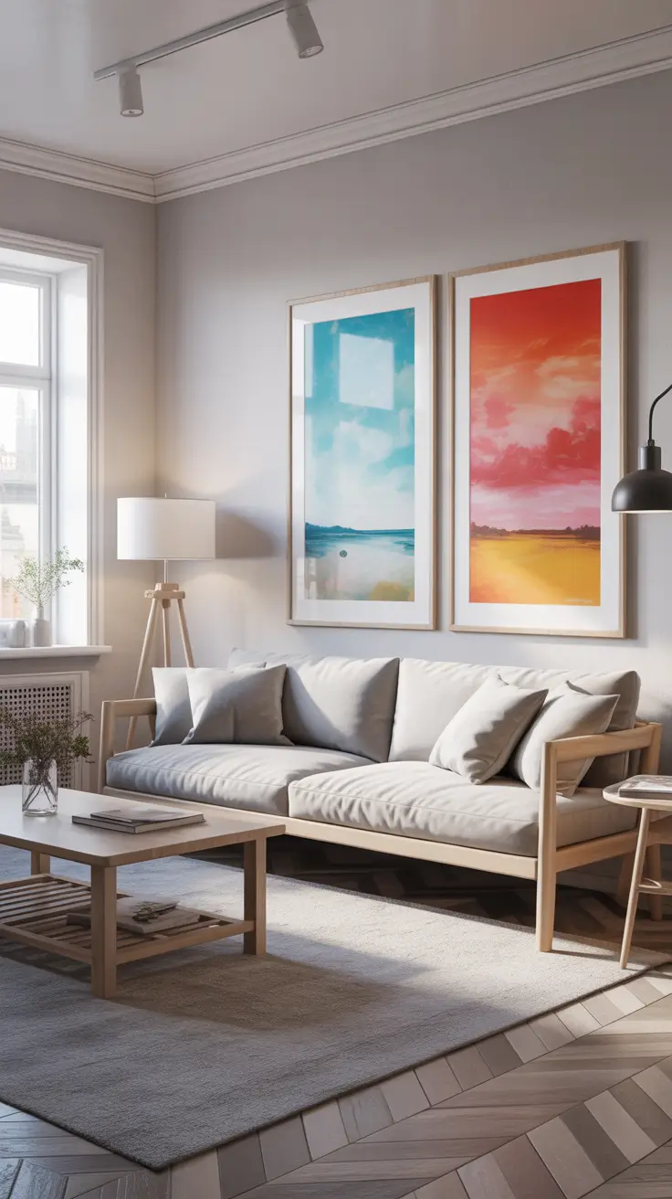 Wall Art for Living Room Ideas 2026 Wall Art Above TV Ideas For Living Room That Look Built-In