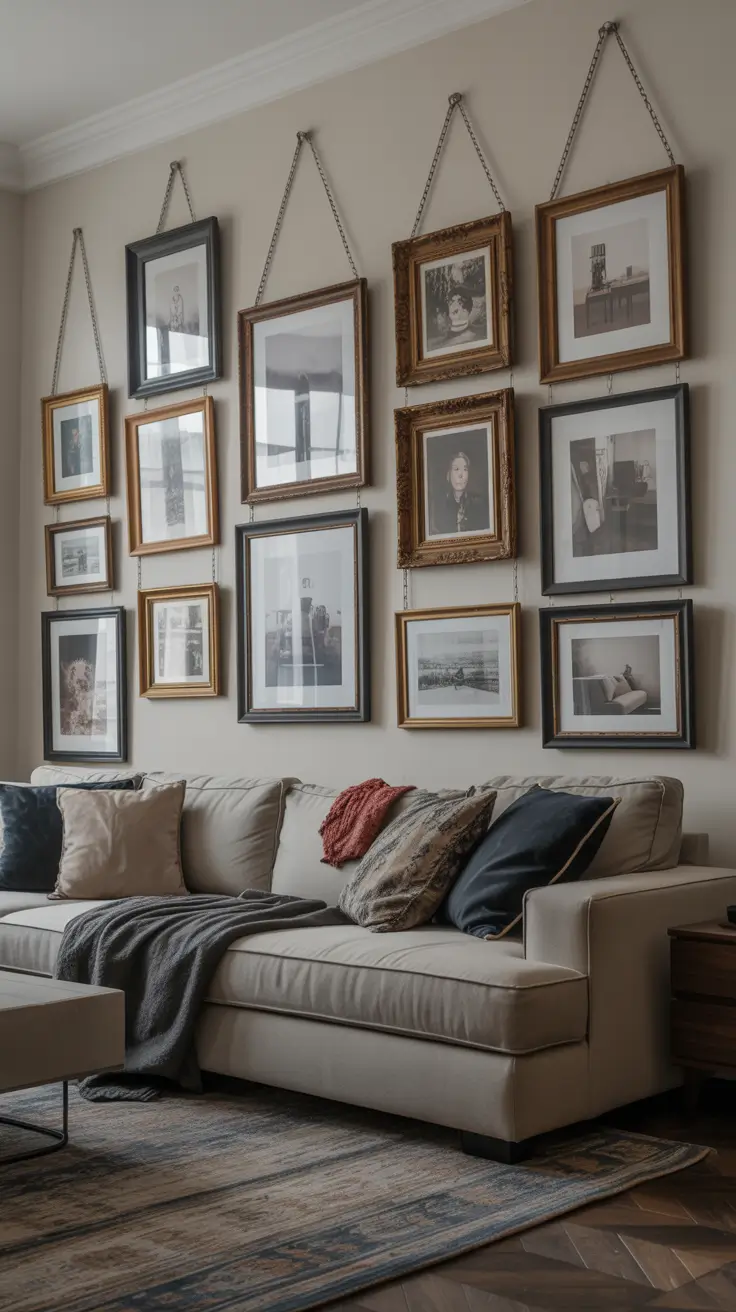 Wall Art for Living Room Ideas 2026 Art Wall Ideas For Living Room Using Hanging Pictures Frames Creatively