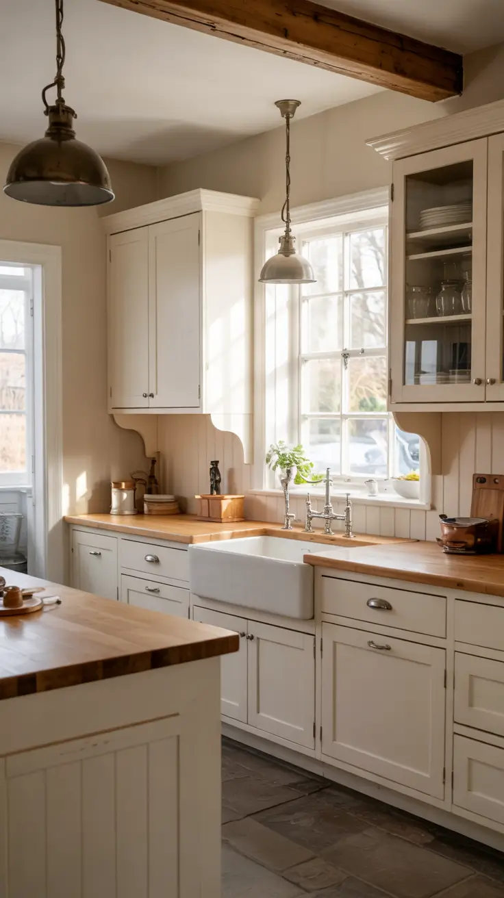 White Kitchen Cabinets Ideas 2026 Shaker Style White Kitchen Cabinets In A Farmhouse Kitchen