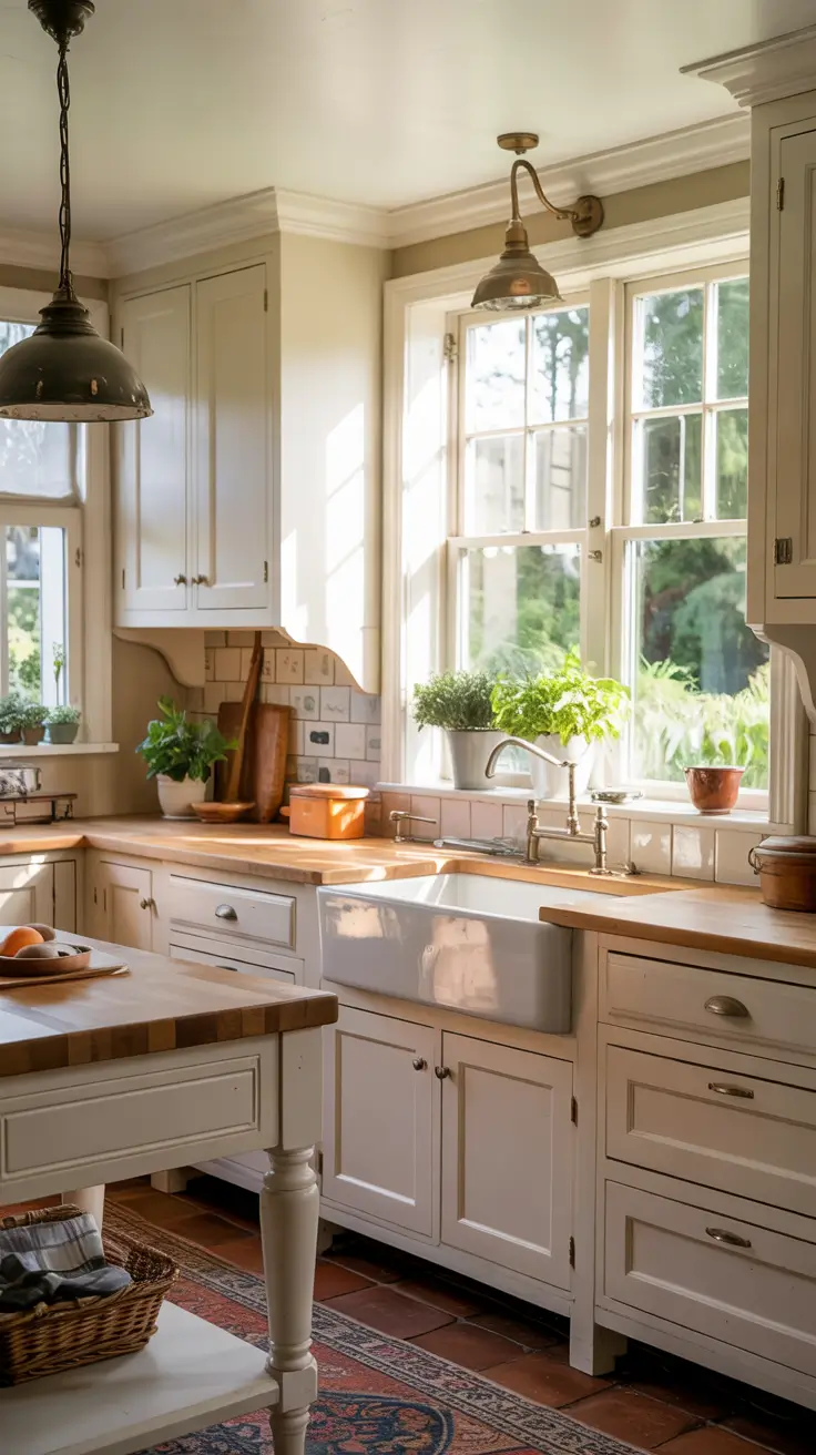 White Kitchen Cabinets Ideas 2026 Shaker Style White Kitchen Cabinets In A Farmhouse Kitchen