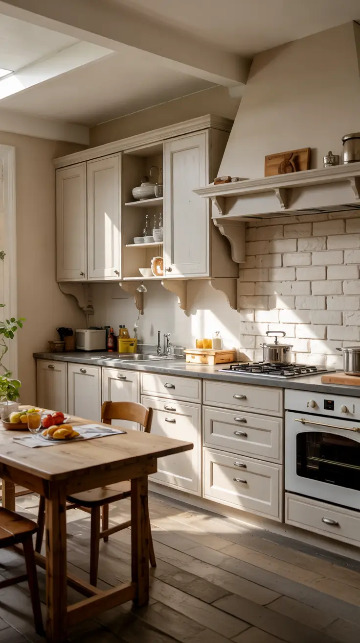 White Kitchen Cabinets Ideas 2026 Warm Traditional Style White Kitchen Cabinets Ideas