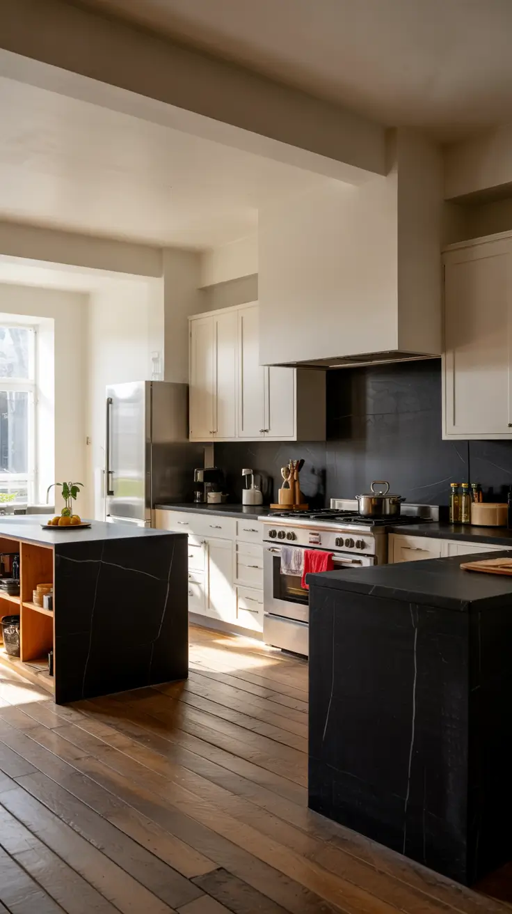 White Kitchen Cabinets Ideas 2026 Kitchen Ideas Black Countertops White Cabinets For A Bold Black And White Kitchen Cabinets Look