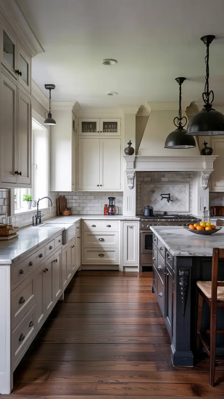 White Kitchen Cabinets Ideas 2026 Moody Kitchen Ideas White Cabinets With Gray And Dramatic Lighting